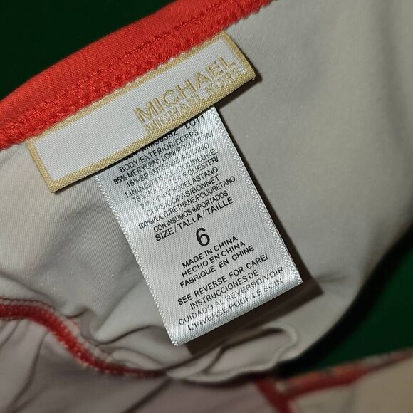 Michael Michael Kors Womens Orange One Piece Swimsuit 6 - Picture 5 of 5